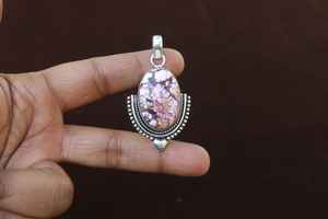 Colgante de Jaspe Caballo Salvaje, Plata de Ley 925, Hecho a Mano, Collar Boho con Piedras Preciosas, Regalo de Joyería para Mamá - Product Image 3