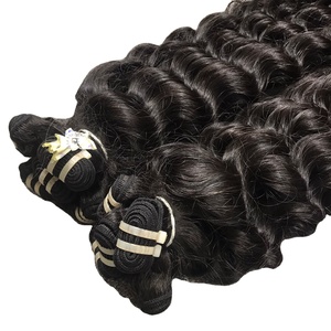 Extensiones de cabello virgen 100% de alta calidad, venta al por mayor, rizado Natural, gran Stock, Color claro, cabello crudo vietnamita, la mejor trama - Product Image 1