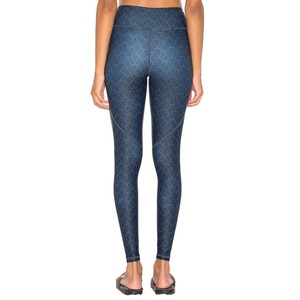 Leggings d'été taille haute élastiques en molleton pour femmes, sexy, pour fitness et yoga, en tissu respirant coton bambou, personnalisables, vente en gros - Product Image 3