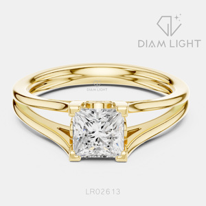 Bague de fiançailles en diamant de laboratoire de 0,75 carat, or blanc 14 carats, bague de mariage, bijoux fins, certifiée IGI - Product Image 5