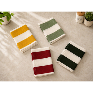 Essuie-tout de cuisine en lin rayé, absorbant et à séchage rapide, torchon tissé pour la maison et la cuisine - Product Image 6