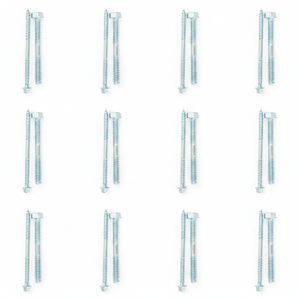 Vis à tête hexagonale en acier au carbone zingué classe 4.8 6.8, filetage partiel, M6-M12, métrique/pouce, modèle PDC 13 pour bois - Product Image 1