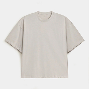 T-shirt Classique 100% Coton Grammage Lourd Impression 3D en Relief Logo Personnalisé en Mousse Impression 3D en Relief sur Écran pour Hommes - Product Image 4