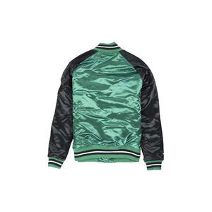 New Style Wholesale Custom Satin Quilted Windproof Breathable <b>Varsity</b> <b>Jacket</b> Women's Regular Length Full Satin <b>Jackets</b> - Product Image 3