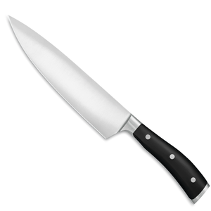 Cuchillos de Chef Profesionales de Acero Inoxidable, Cuchillos de Cocina con Hoja Afilada, Mango Negro con Triple Remache para Cortar Carne y Verduras - Product Image 2