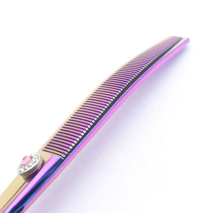 Professional Reusable Pet <b>Dog</b> Grooming Curved Thinning Chunker <b>Scissors</b> - Product Image 4