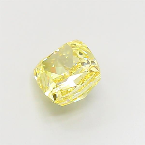 เพชรเม็ดเดี่ยวทรงคุชชั่นสีเหลืองสดใส ประดับด้วยความหรูหราสง่างามสำหรับงานออกแบบเครื่องประดับชั้นสูง ได้รับการรับรองว่าเป็นเพชรที่เพาะเลี้ยงในห้องปฏิบัติการด้วยวิธี CVD - Product Image 3