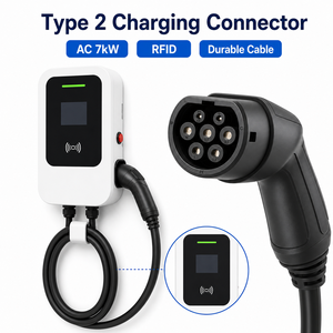 Chargeur <span class=keywords><strong>de</strong></span> véhicule électrique AC multi-standards 7 kW Type 2/Type 1/GB/T 32A Wallbox avec carte RFID <span class=keywords><strong>monophasé</strong></span>, station <span class=keywords><strong>de</strong></span> <span class=keywords><strong>recharge</strong></span> murale OEM - Product Image 4