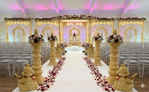 งานแต่งงานแบบอินเดียกูจาราติ อวิกา มันดัป ดัลลัส แกรนด์เวดดิ้ง  โครงไม้สำหรับพิธีแต่งงานแบบสั่งทำพิเศษ  ลากนา เวดิกา โครงไม้สำหรับพิธีแต่งงานแบบเนปาล  โครงไม้สำหรับพิธีแต่งงานในสหราชอาณาจักร - Product Image 3