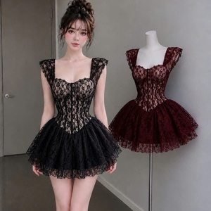 Robe élégante et simple pour femme en soie à manches courtes, taille naturelle, lavable, alliant parfaitement élégance, confort, décontracté et formel - Product Image 5