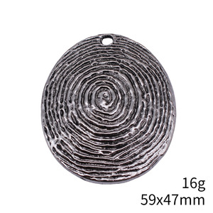 Pendentif Anneaux d'<span class=keywords><strong>Arbre</strong></span> Concentriques 59x47mm en Alliage de Zinc Argent Vieilli pour Souvenir de <span class=keywords><strong>Mariage</strong></span> en Forêt - Product Image 5