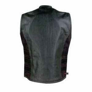 New Arrival Custom Made <b>Leather</b> Vest <b>for</b> <b>Men</b> Smart Casual Windproof Waterproof Classic Design Adjustable Features Best Selling - Product Image 5