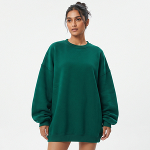 Men Heavyweight Fleece Sweatshirt Loose Fit Street wear Pullover <b>Baggy</b> Drop Shoulder 100% Cotton Winter Sweatshirt Ladies - Product Image 6