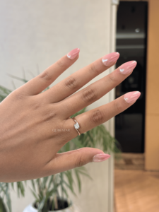 Elegant round lab grown diamond half bezel bypass solitaire ring 0.39 carat vs ef solid gold fine jewelry <b>present</b> - Product Image 1