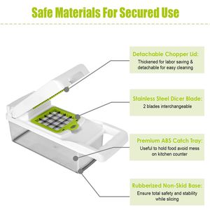 12-in-1 Vegetable <b>Chopper</b> Kitchen Food Slicer Dicer Grater Peeler Egg Separator <b>Hand</b> Protector Salad Vegetables Vegetable Cutter - Product Image 6