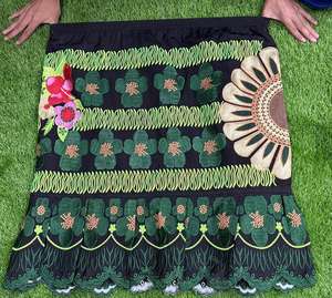 Nuevas faldas plisadas con estampado polinesio para mujer, ropa de alta calidad de las islas del Pacífico, falda con bordado micronesio - Product Image 1