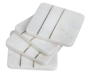 Durable Marble Coasters Set For Dining Table With <b>Scratch</b> Resistant Surface And Long Lasting Premium Quality Finish - Product Image 2