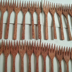 Factory Twig Shaped Wooden Coconut Spoon 17cm Length for Serving Kitchenware Dinnerware <b>Utensils</b> for Home Parties Weddings - Product Image 6
