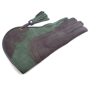 Gants de fauconnerie en cuir avec motif flamme, longueur poignet, durables, écologiques, faits à la main, pour sports de plein air, usage hivernal, style tendance - Product Image 2