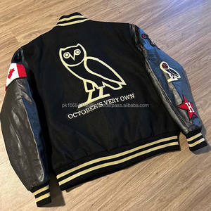 Vestes de Baseball Personnalisées de Haute Qualité pour Hommes, Broderie en Chenille, Veste Universitaire, Remplissage en Fibre de Polyester, Coupe-Vent d'Hiver - Product Image 2