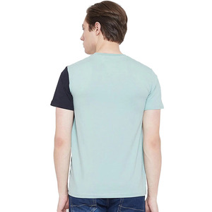 T-shirts à manches courtes pour hommes 100% coton/polyester, couleur unie, décontractés, de haute qualité, couleur et logo personnalisés, écologiques, respirants - Product Image 6