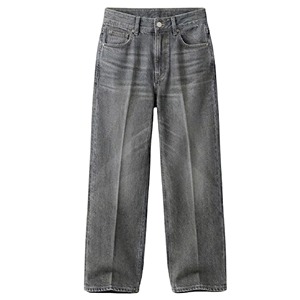 Jeans de Mezclilla con Lavado Ácido para Hombre, Corte Holgado, Estilo Vintage, Ropa Casual de Moda - Product Image 4