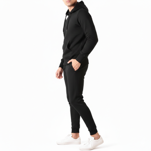 Ensemble de survêtement mi-lourd pour homme, couleurs personnalisables, imprimé, en molleton respirant, avec sweat à capuche et pantalon de jogging décontracté - Product Image 5
