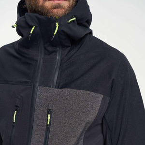 Conjunto de Chaqueta de Esquí con Capucha y Bloques de Color Personalizados para Hombre y Pantalones de Nieve Verde Oliva, Conjunto de Dos Piezas Impermeable para Snowboard de Invierno - Product Image 4