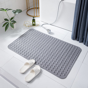 Minimalist Rectangle TPE Bath Mat With Rubber Backing Anti Slip Solid Color For Bathroom <b>Floor</b> Color For Bathroom <b>Floor</b> - Product Image 1