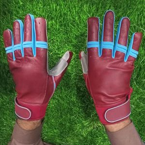 Wholesale Custom Made Baseball Batting Gloves in Top Quality Custom Leather Comfortable Customized Baseball Batting Gloves - Product Image 4