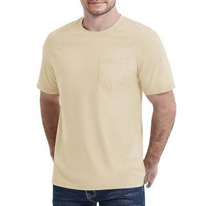 Camisetas de Hombre Más Vendidas, Camisetas Sólidas de Corte Cuadrado, Estilo Urbano, 100% Algodón, Transpirables y Ligeras, Servicio OEM - Product Image 1