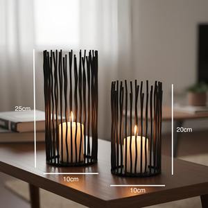 Lámpara de mesa contemporánea de hierro negro, perfecta para sala de estar, oficina, mesa auxiliar y patio exterior, luz cálida y acogedora de la India. - Product Image 2