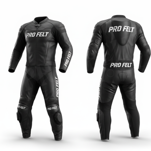 Combinaison de moto en cuir sur mesure de haute qualité avec logo personnalisé, équipement de protection, armure CE, combinaison de moto imperméable - Product Image 4