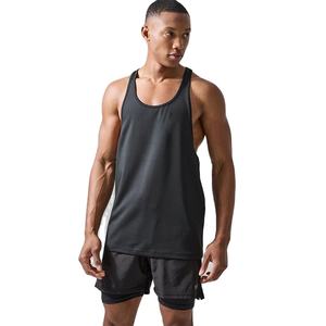 Summer <b>Slim</b> Fit Cotton/Polyester Stretchable Quick Dry Breathable Sports Sleeveless Running Wear Men's Tank Top - Product Image 1