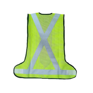 เสื้อกั๊กนิรภัยแบบ 6 กระเป๋า สีเหลืองมะนาว ANSI Class 3 ผ้าโพลีเอสเตอร์ตาข่าย ซิปด้านหน้า ไม่มีแถบกันไฟฟ้าสถิต พร้อมช่องใส่ไมโครโฟน - Product Image 2