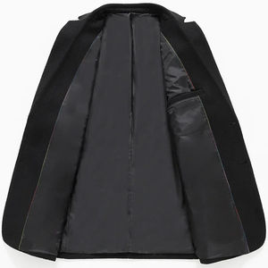 Blazer Homme Slim Fit à Bouton Unique, Veste de Costume Décontractée Chic, Col Rabattu, Manteau Extérieur - Product Image 4