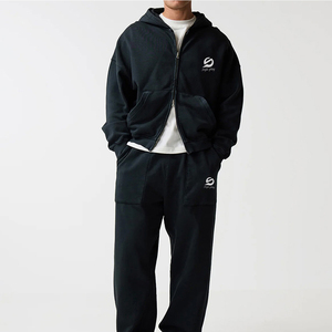 Survêtement pour homme de haute qualité personnalisable avec fermeture éclair et options grandes tailles Nouveaux survêtements à fermeture éclair tendance pour homme - Product Image 1