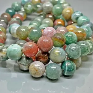 Perles d'agate indienne naturelle de 4 mm, lisses et rondes, qualité AAA, pour la fabrication de bijoux, vente en gros - Product Image 1