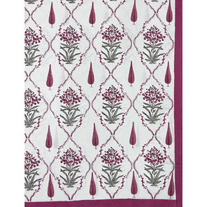 Sábana Plana de Algodón con Estampado a Mano Doble Blanco Butta, 200 Hilos, Diseño Geométrico, Transpirable, para Hogar, Hotel y Uso Elegante - Product Image 2