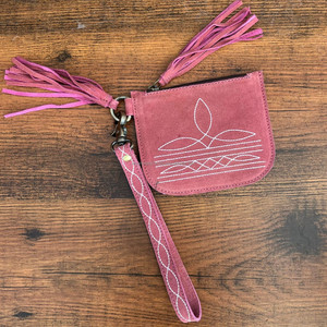 2024 nouveau Style luxe botte point daim cuir concepteur porte-monnaie Vintage en cuir véritable bracelet gland fermeture éclair femmes portefeuilles - Product Image 3