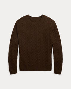 Pull en maille torsadée marron pour homme, style classique chic décontracté, tissu confortable, vente au détail et en gros, mode - Product Image 2