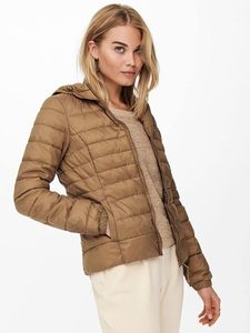 Women's Lightweight <b>Packable</b> Hooded Winter Quilted Puffer <b>Jacket</b> with Detachable Hat & Sleeves Water Resistant Satin Lining - Product Image 6