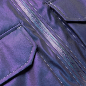 Chaqueta Bomber Reversible Personalizada de Lona Ecológica Impermeable, Estilo Retro Unisex, Corte Ajustado, Prenda Exterior de Vuelo, Tacto Suave y Acanalado - Product Image 6