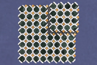 Hexagone naturel noir et blanc marbre pierre mosaïque cuisine sol et dosseret carreaux muraux