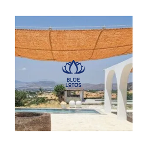 Voile d'ombrage tendance en fibre de coco naturelle, texture rustique en fibre de coco, pour protection solaire et ombrage extérieur - Product Image 1