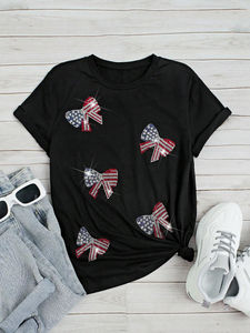 Premium Designer Rhinestone Diamond T Shirt for Men Vintage Oversized Drop Shoulder Streetwear DTG Graphic Custom Logo Wholesale - Product Image 5