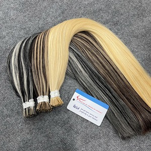 Extensions de cheveux humains en kératine de luxe, cheveux vietnamiens, 14-26 pouces, couleur piano, extensions de cheveux à pointe I - Product Image 5