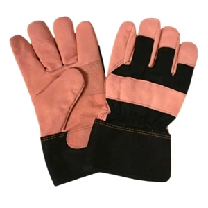 Gants de travail confortables en cuir grainé de vachette, renforcés, protection douce pour les mains, pour la construction, vêtements de sécurité réfléchissants - Product Image 5