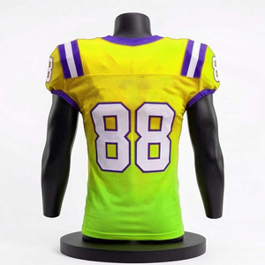 Maillot de football américain personnalisé en gros, dernier design, unisexe, en polyester, avec logo imprimé - Product Image 2