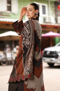 indian & <b>pakistani</b> embroidered printed lenin salwar kameez clothing for winter <b>dresses</b> for Ladies in export quality fabric - Product Image 3